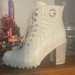 Off white Guess boots. Size 6. Only worn once.